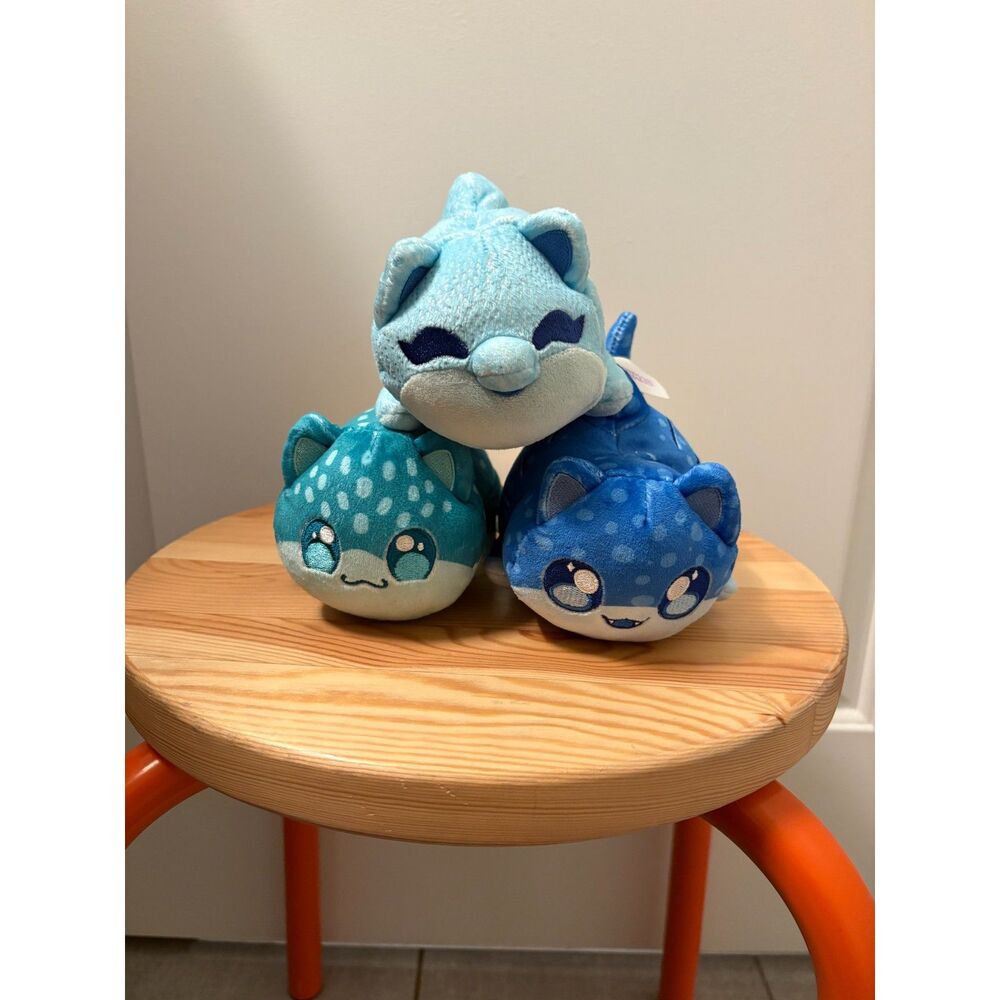 Lot of 3 Aphmau MeeMeows Plush Litter 5 Under The Sea Bundle